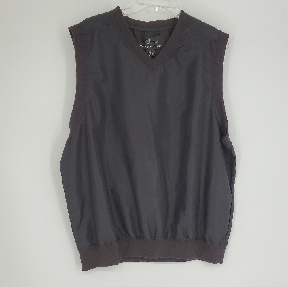 Page & Tuttle water resistant golf vest new large